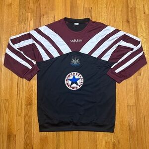 Newcastle United Vintage Retro Training Sweatshirt Jumper